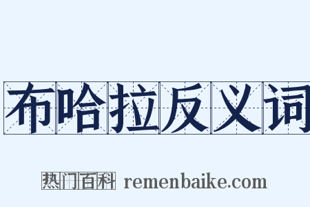 布哈拉反义词是什么意思的图片